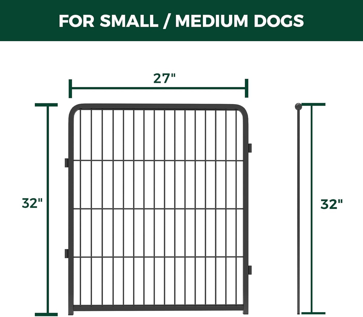 FXW Homeplus Unleashed Indoor Dog Playpen - Stress-Free and Safe Play, Heavy Duty 32 Inch 4 Wire