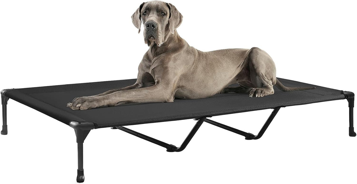 Veehoo Outdoor Elevated Dog Cot Bed, Cooling Raised Pet Bed for XX-Large Dog, Washable Breathable