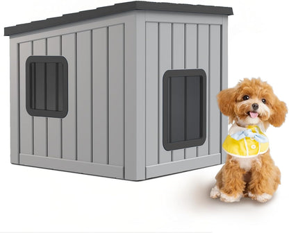 DRATO Dog House Indoor and Outdoor with Weatherproof Roof Removable Floors for Small to Middle
