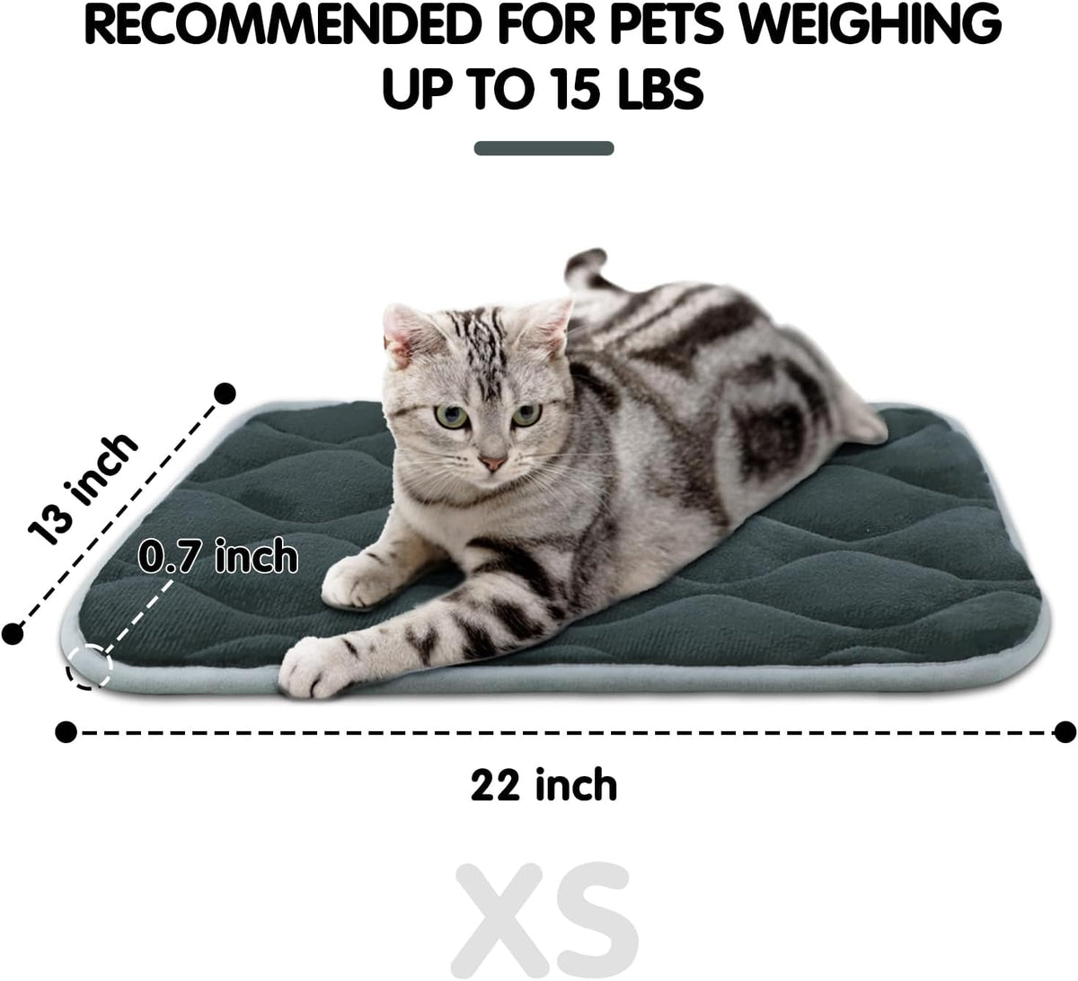 furrybaby Dog Bed Mat Flat Crate Mat with Anti-Slip Bottom Machine Washable Pet Kennel Pad for Dog