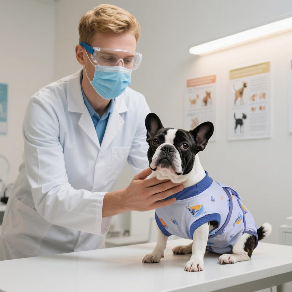 Kuoser Recovery Suit for Dogs Cats After Surgery, Professional Pet Recovery Shirt Dog Abdominal
