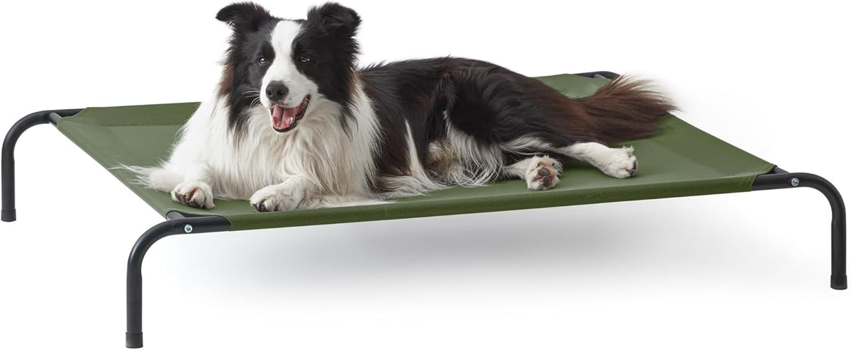 Love's cabin Elevated Cooling Dog Bed for Large Dogs, Portable Indoor & Outdoor Raised Pet Dog Cat