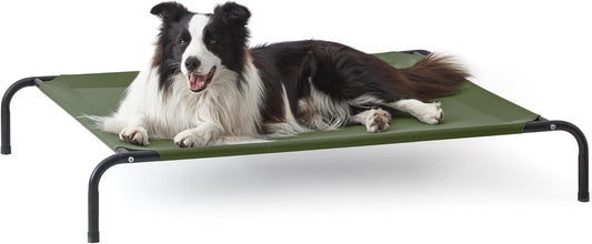 Love's cabin Elevated Cooling Dog Bed for Large Dogs, Portable Indoor & Outdoor Raised Pet Dog Cat