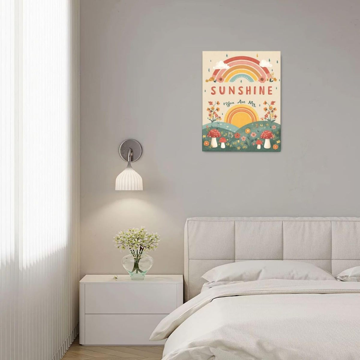 You Are My Sunshine Inspirational Canvas Wall Art Motivational Encouragements Wall Decor First
