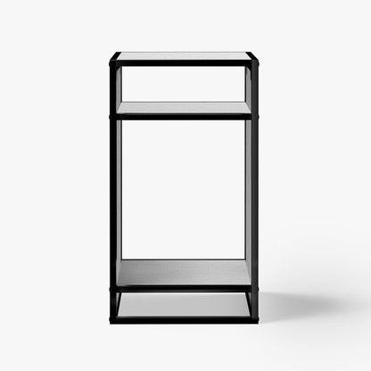 LANDEN Gray Metal Frame Stand, Three-Shelf for Fish Tanks up to 20 Gal, CLX45-45x45x80cm