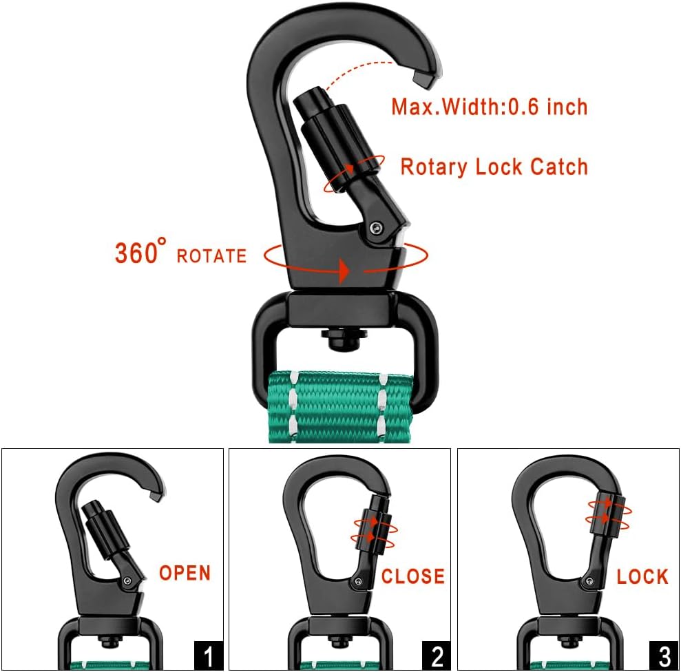 PLUTUS PET Short Dog Leash, Reflective Nylon Padded Handle, Strong Traffic Leash with Carabiner