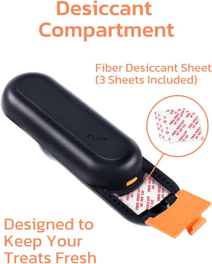 Clink Design Clicker Dog Trainer & Dog Treat Pouch Alternative, Puppy Essentials Dual Use 2 in 1