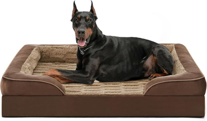 FURTIME Orthopedic Dog Bed for Extra Large Dogs - XL Waterproof Dog Sofa Bed, Ultra Comfy