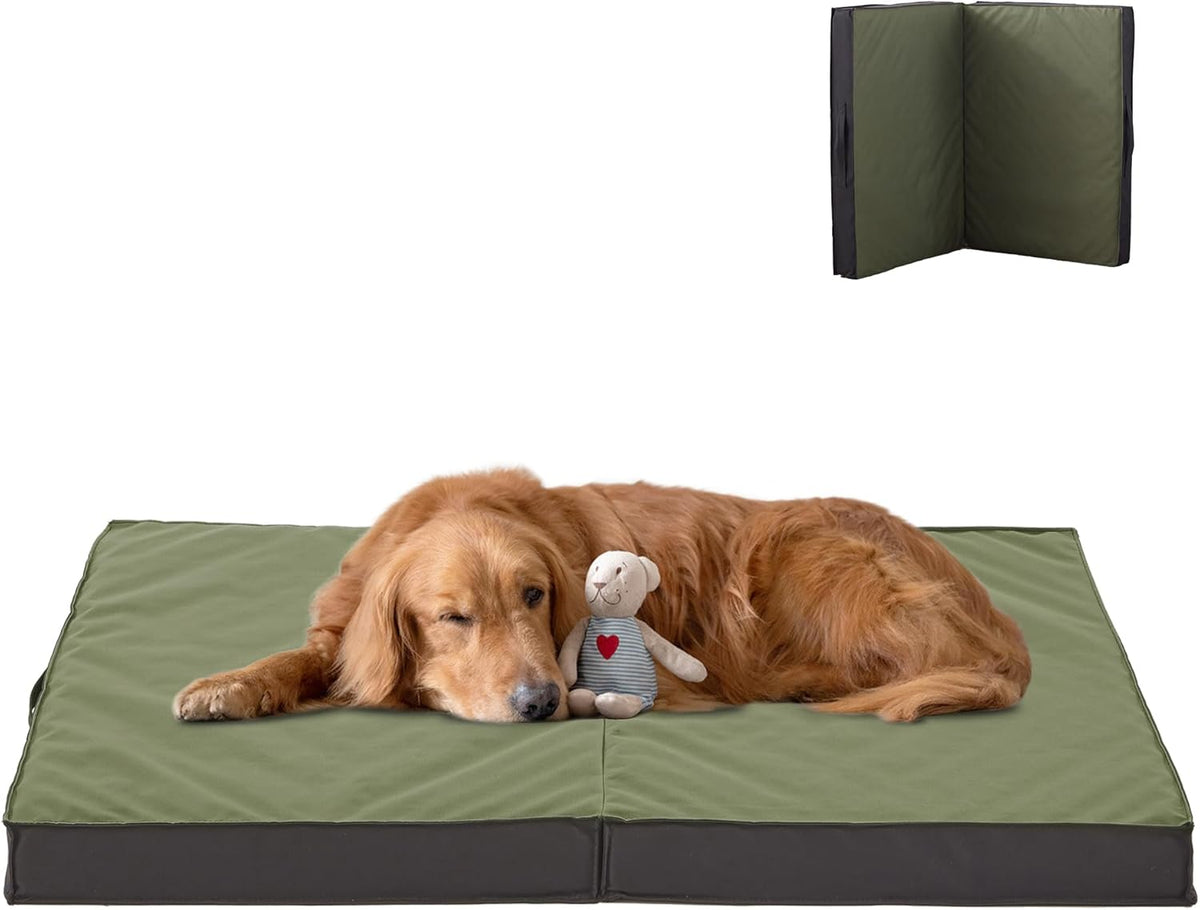 Outdoor Dog Bed - Waterproof, Portable, Foldable, Cooling, Orthopedic for Large Dogs - 35" All