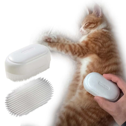 SoarExcelleryy Soft Fur Cat Brush - Over 1000 gentle cat tongue brushes with prickly serrations