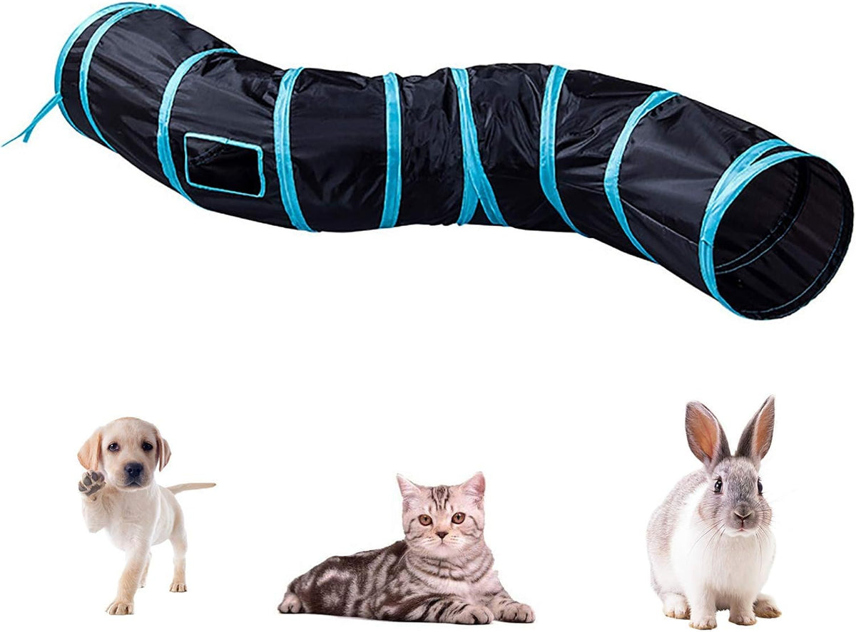 iCAGY Cat Tunnel for Indoor Cats Interactive, Rabbit Tunnel Toys, Pet Toys Play Tunnels for Cats