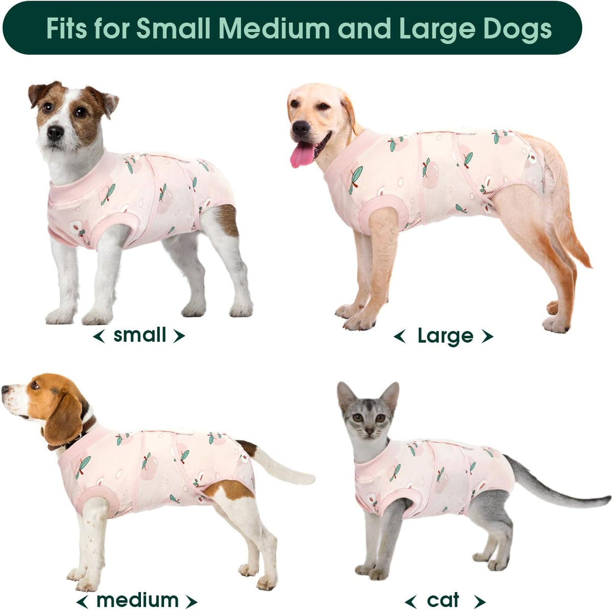 Kuoser Recovery Suit for Dogs Cats After Surgery, Professional Pet Recovery Shirt Dog Abdominal