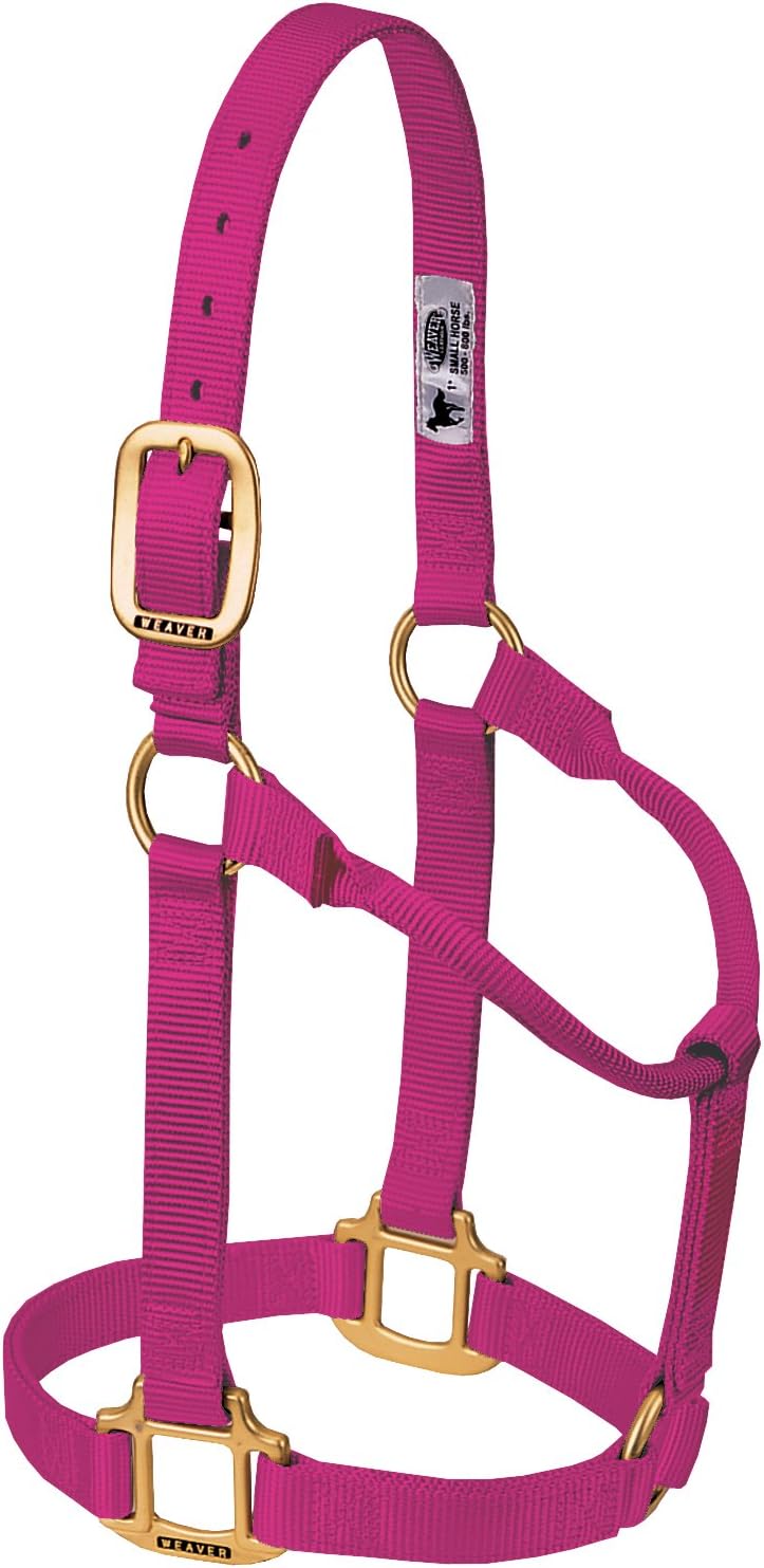 Weaver Equine Nylon Horse Halter, Triple-Ply Cheek Design, Original Non Adjustable Halters for