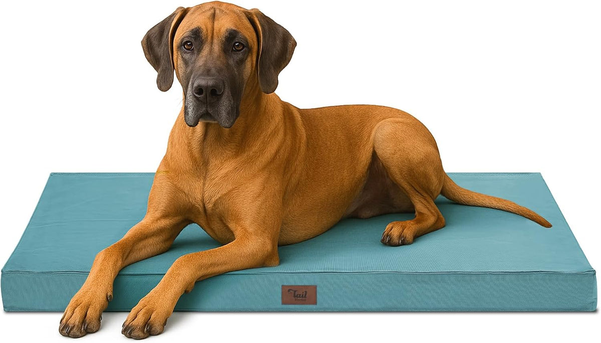 Outdoor Extra Large Dog Bed, Jumbo Waterproof Dog Bed for Large Dogs, Orthopedic Egg Foam Pet Bed