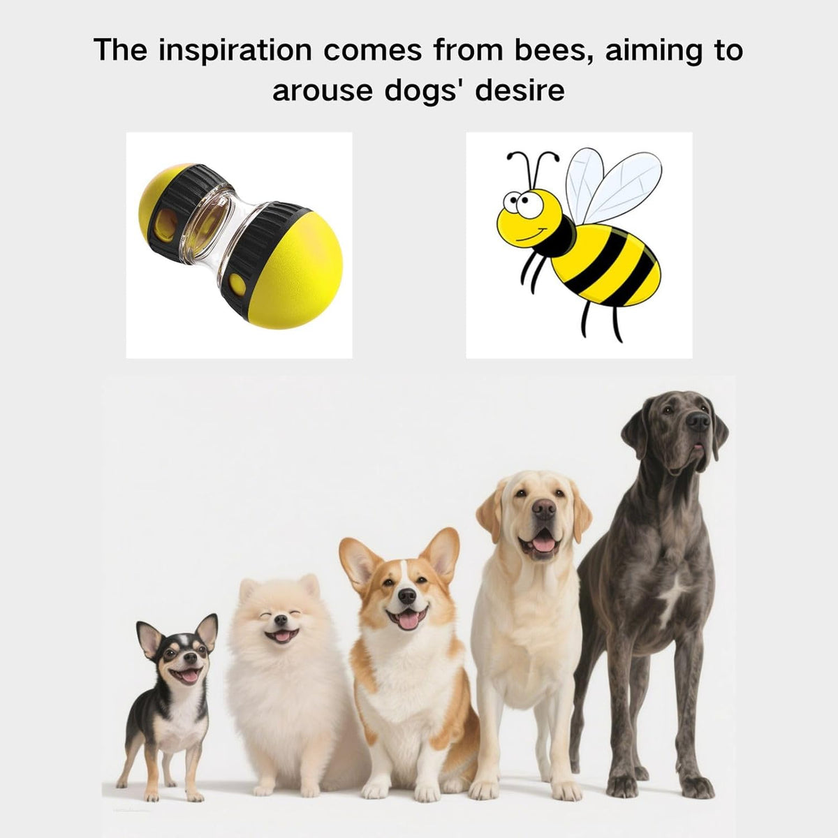Dog Interactive Toys Dogs Puzzles Feeder Adjustable Food Dispensing Treat Dispenser Slow Feeding