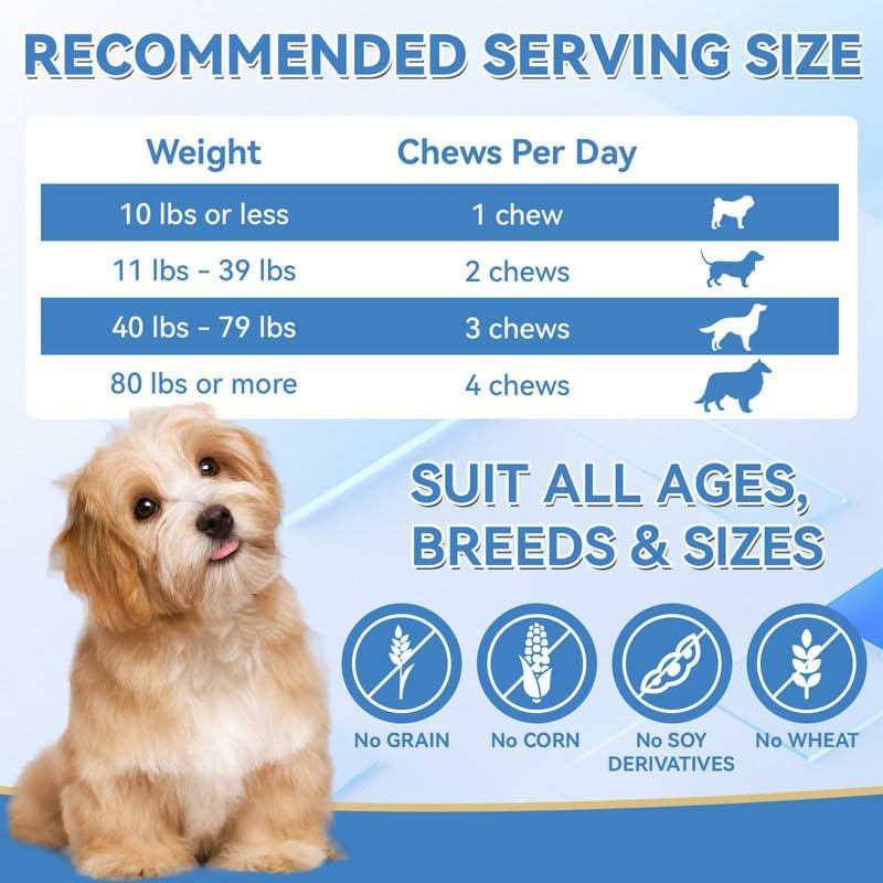 200 PCS Hemp Calming Chews for Dogs 200, Advanced Calming Treats for Dogs with Hemp Oil Melatonin