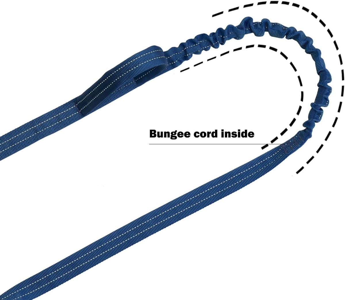 ICEFANG Tactical Dog Leash,K9 Training Walking Bungee Lead with 2 Control Handle,Heavy Duty Quick