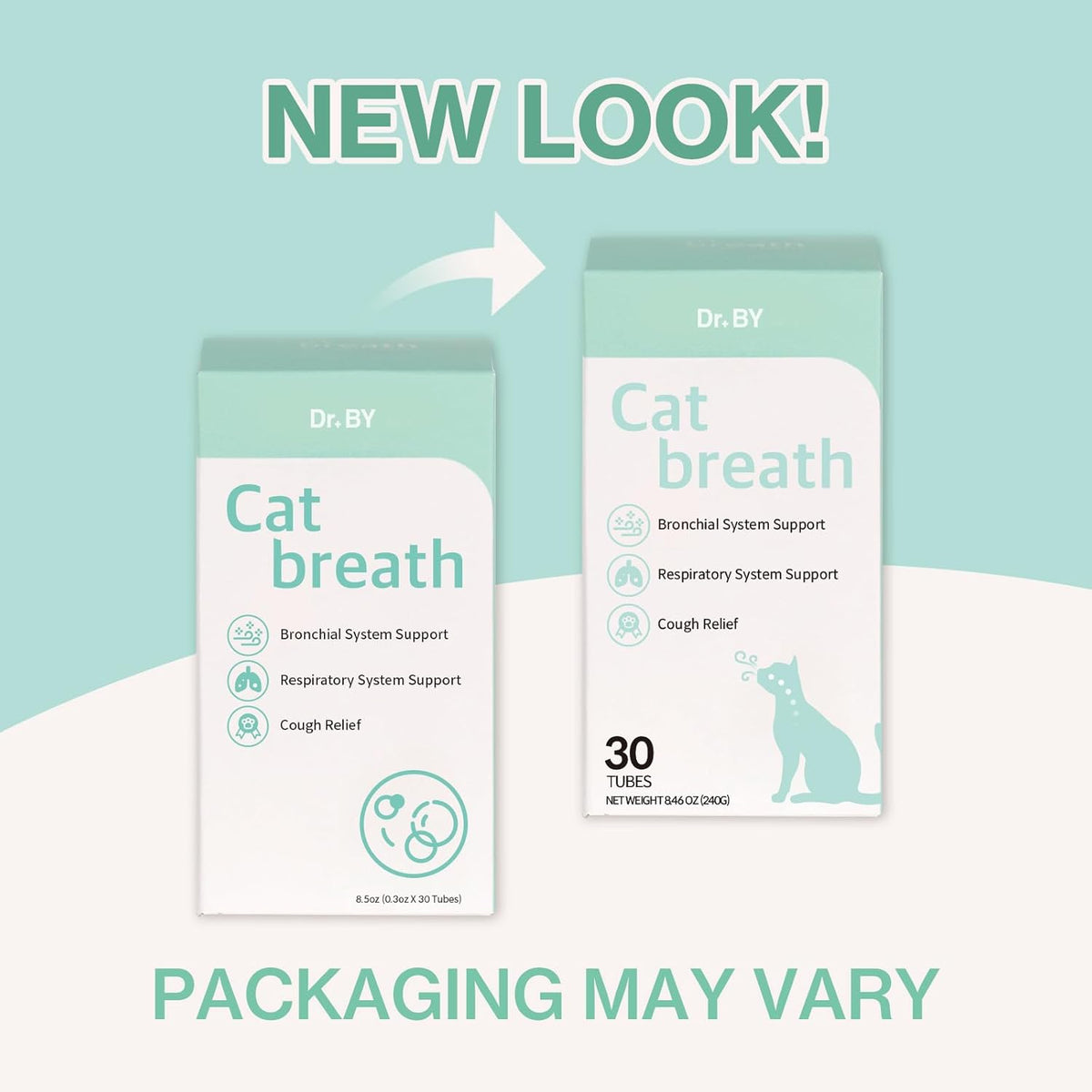 Dr.by Cat Breath Bronchial Supplements Cat Sneezing Treatment Asthma Cold Cough Nose Relief
