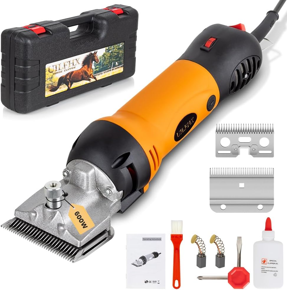 Horse Clippers Professional Electric horse Grooming Kit, Shaving Equine Clippers for Horses Goat