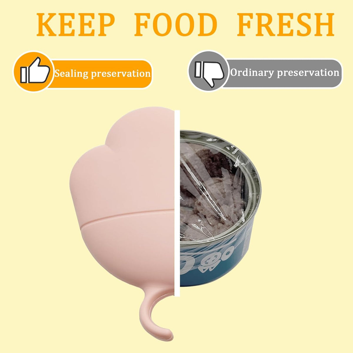 3 Pcs Cat Food Can Lids & One Can Opener | Cute Paw Shape Can Covers and Opener Spatula Cat Spoons
