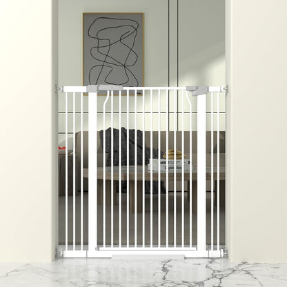 41" Extra Tall Baby Gate for Doorway, 32.6-40.5'' Metal Pet Baby Safe Gate, Extra Wide Pressure