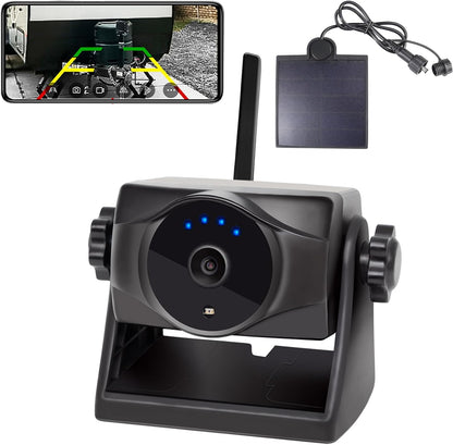 1080P Solar Magnetic Wireless Backup Camera, 90 Days Standby Rechargeable Battery, Waterproof