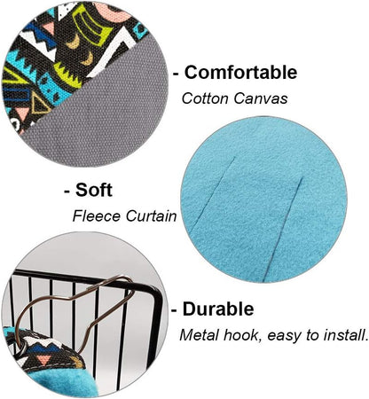 RIOUSSI Guinea Pig Hideout Hideaway Corner Fleece Toys Cage Accessories with Reversible Sides