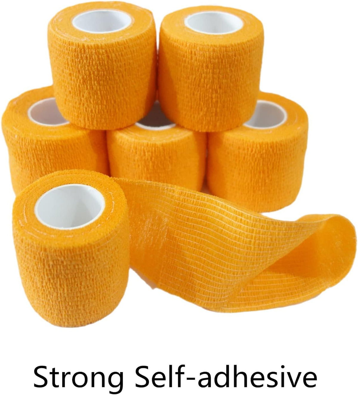6 Pack 2" x 5 Yards Self Adhesive Bandage Wrap Breathable Cohesive Vet Wrap for Pets, Elastic