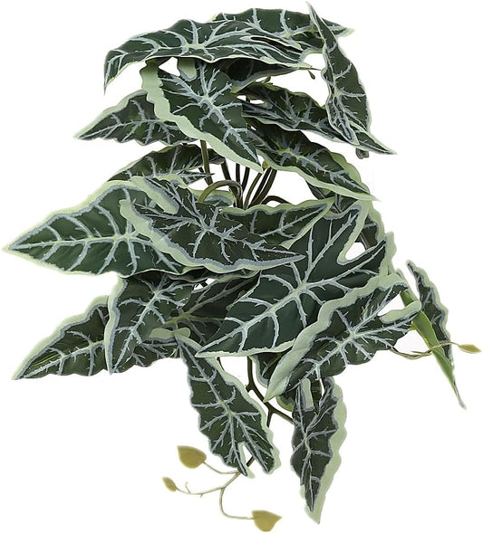 Reptile Plants for Terrarium, Amphibian Habitat Decor Artificial Hanging Plants with Suction Cup