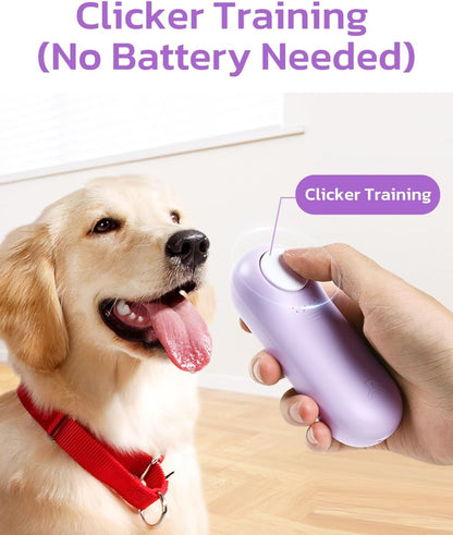 Dog Treat Pouch & Clicker Dog Trainer, Puppy Essentials Dual Use 2 in 1 Dog Clicker for Training