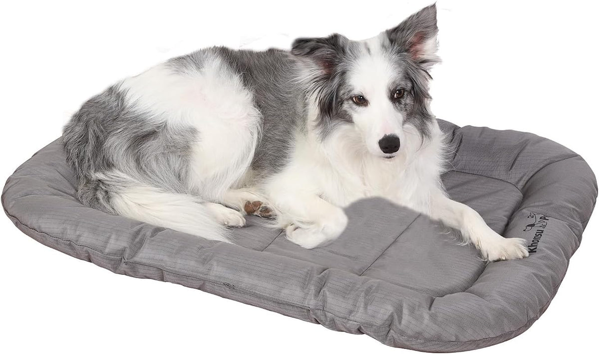 KHONSU PET Durable Dog Bed Tough and Tear Proof Dog Crate Bed, 800lbs Tear Strength PVC-Backed