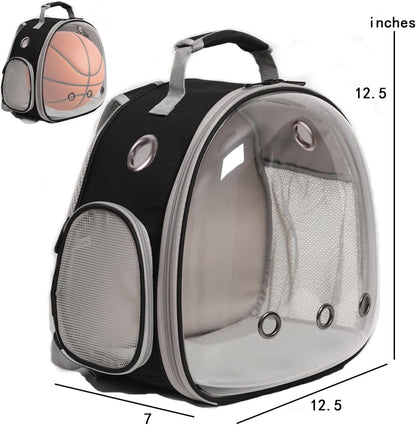 Small Animal Travel Carrier Backpack Design for Guinea Pig,Portable Bearded Dragon Bag for Sugar