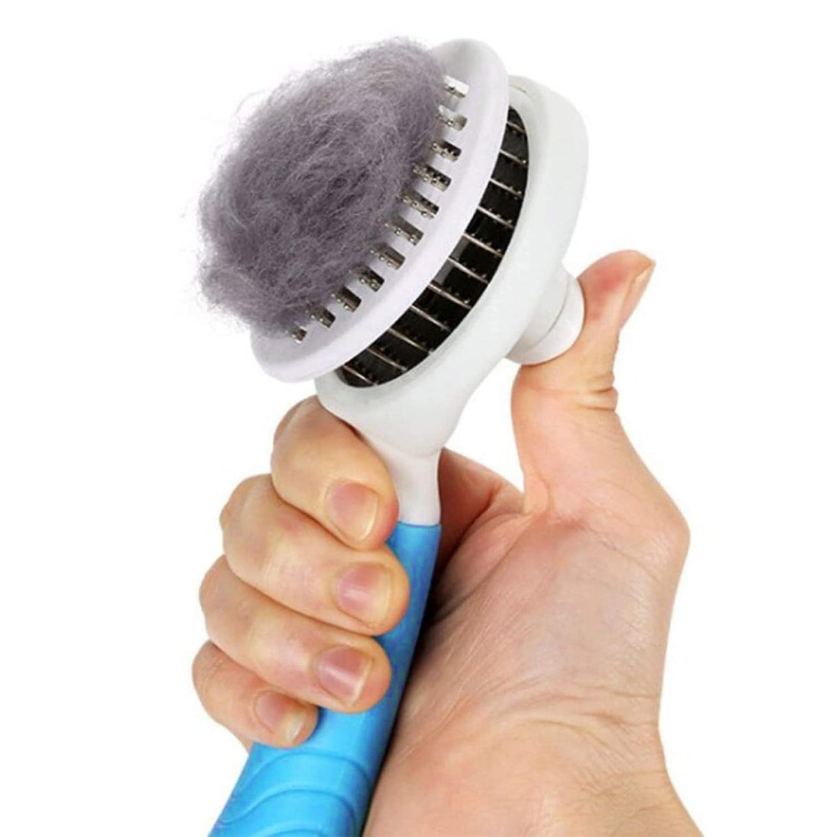 Cat Self Cleaning Slicker Brush, Pets Skin Friendly Grooming Brushes for Shedding Dogs Cats Hair