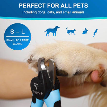 LED Dog Nail Clipper with Light, Illuminates Nails or Bloodline for Safe and Easy Trimmers, Extra