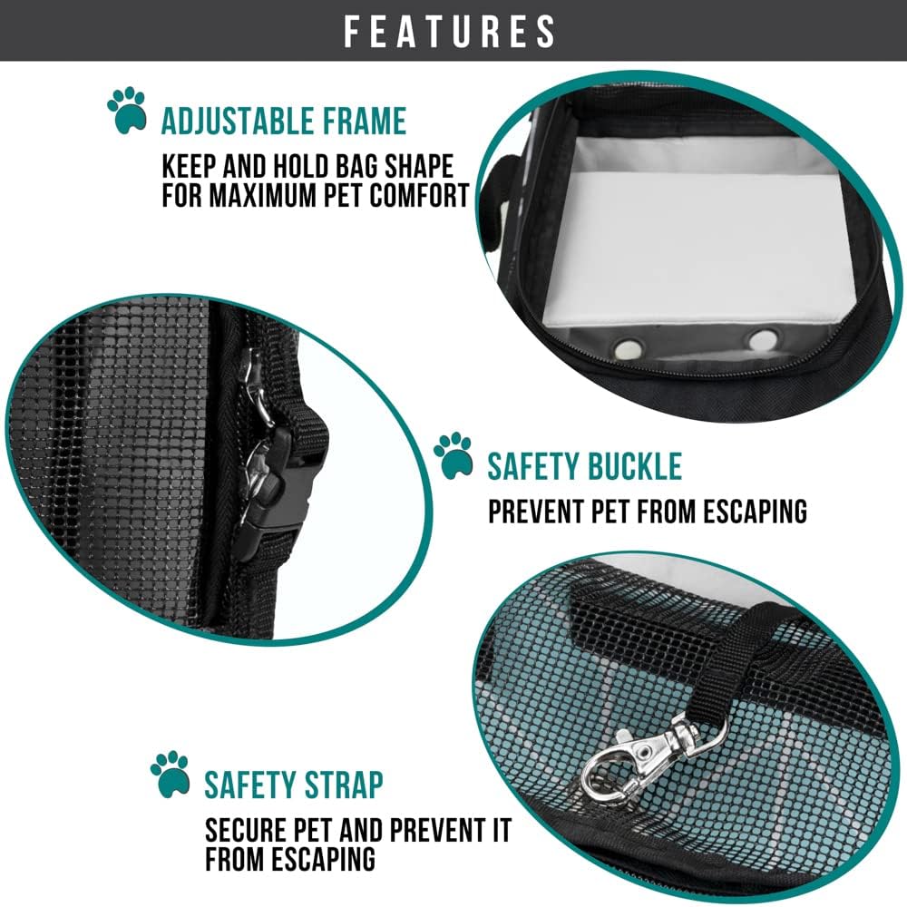 PetAmi Dog Purse Carrier for Small Dogs, Airline Approved Soft Sided Pet Carrier with Pockets