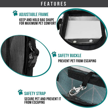 PetAmi Dog Purse Carrier for Small Dogs, Airline Approved Soft Sided Pet Carrier with Pockets