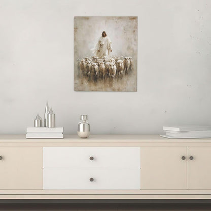 Jesus and Lamb Wall Art Christian Jesus Lamb Canvas Wall Decor Christ Religious Pictures painting