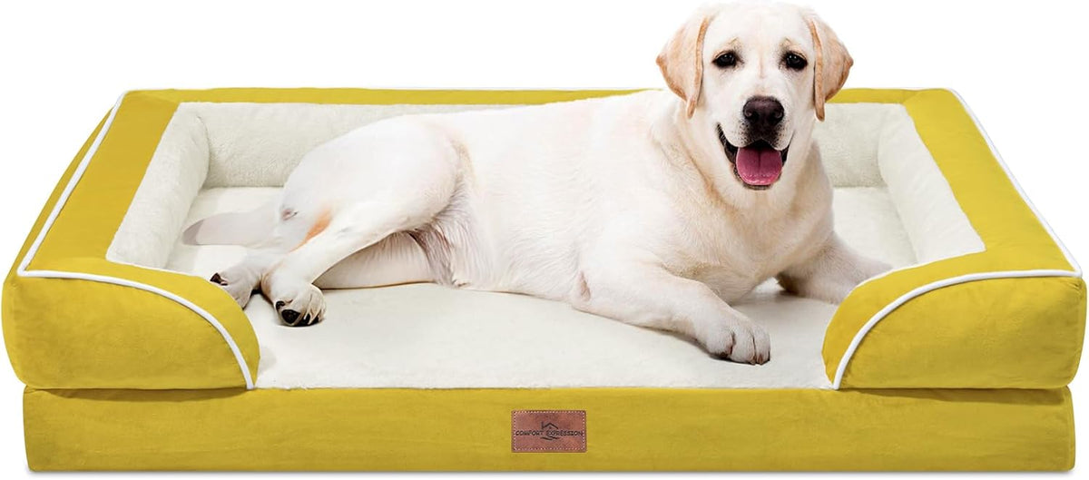 Comfort Expression Orthopedic Dog Beds, Jumbo Dog Bed for Extra Large Dogs, Waterproof Dogs Beds