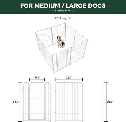 FXW Homeplus Unleashed Indoor Dog Playpen - Stress-Free and Safe Play, Heavy Duty 40 Inch 8 Wire
