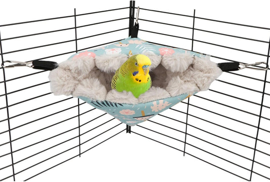 Wontee Bird Nest House Winter Warm Hanging Hammock Bird Bed Snuggle Hut for Parakeets Budgies
