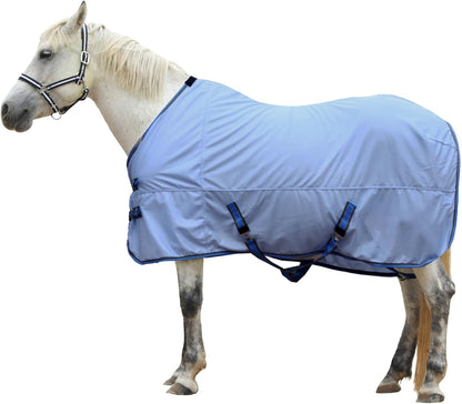 Horse Fly Sheet, Standard Neck Comfy Mesh Fly Sheet for Horses, Equine Summer Sheets UV-Protective