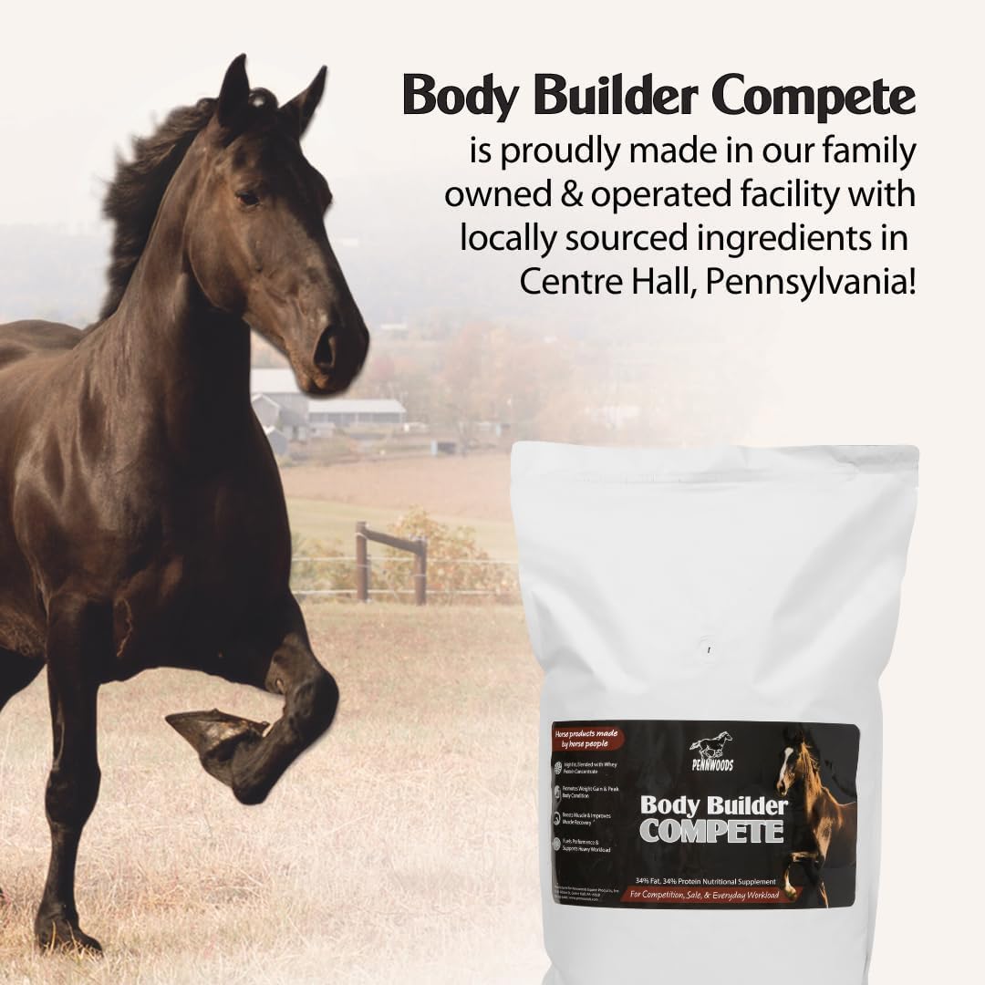 Body Builder Compete: Advanced Horse Weight Gain Supplement, Designed for Competition and Sale