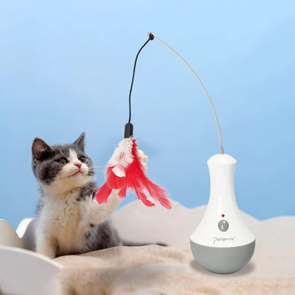 DOEL Replacement Feather Wand for Cat Toys Automatic Electric Tumbler Cat Exercise Toy for Play