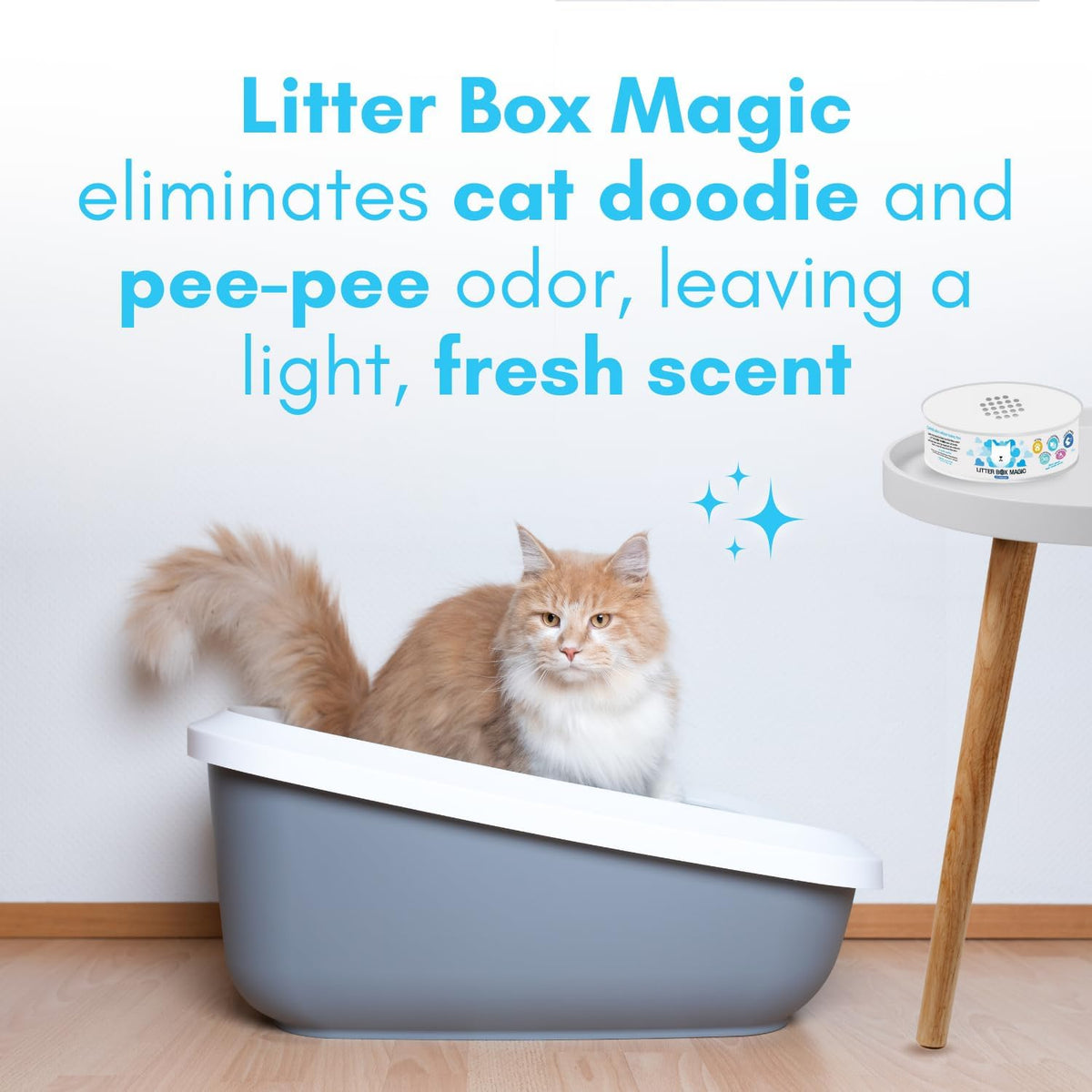Cat Deodorizer Jar (16 Oz, Pack of 3) Fresh Scent - Air Freshener for Pet Smells from Litter Box