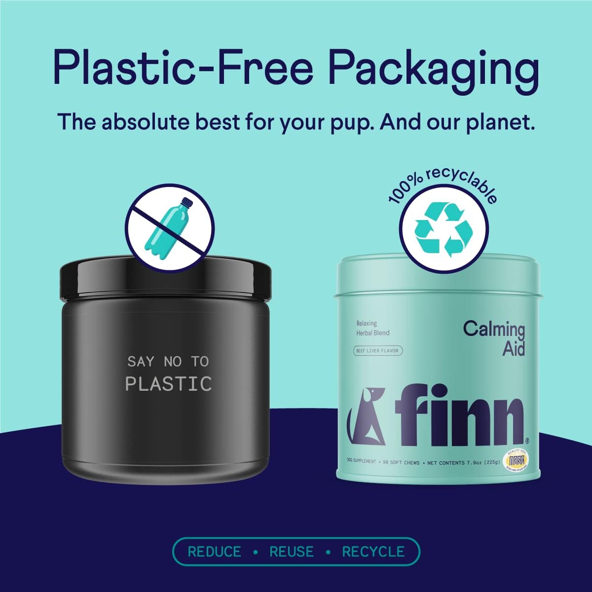 Finn Calming Aid for Dogs - Natural Calming Chews with Melatonin to Support Stress, Separation &