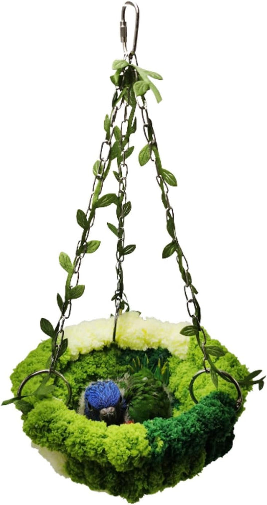Bird Nest Hanging Hammock Bed Toy for Small Medium Pet Parrot Parakeet Cockatiel Conure Cockatoo
