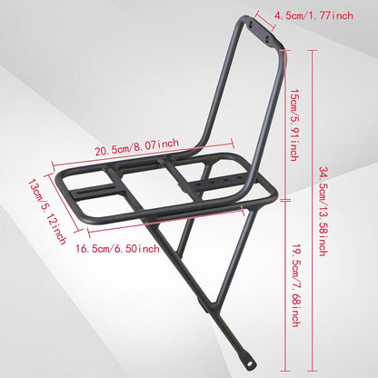 Basket Black Front Sturdy Construction Aluminum Alloy Large Capacity Accessories Cargo Container