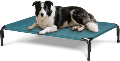 Elevated Dog Bed for Outdoor, Large Raised Dogs Cot for Training, Cooling Pet Beds with Washable