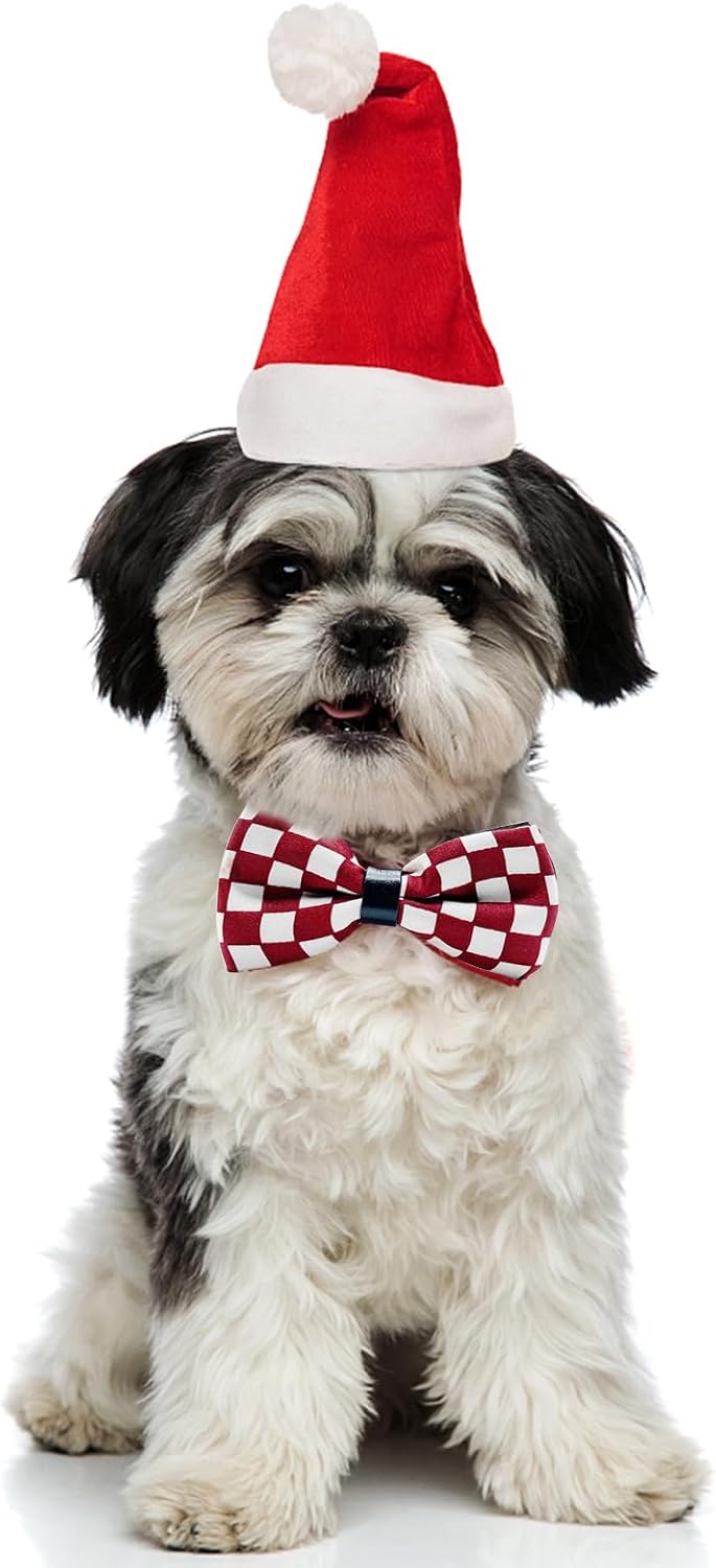 10 PCS Dogs Collar Elastic Attachment Bow Ties for Small Medium Large Pet/Cats Puppies Collar