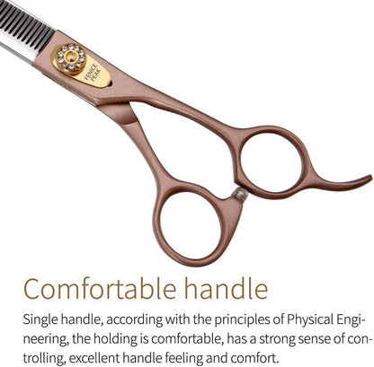 Fenice Peak Professional Thinning Scissors for Dog Cat 7/7.5'' Pet Grooming Scissors 440C Stainless